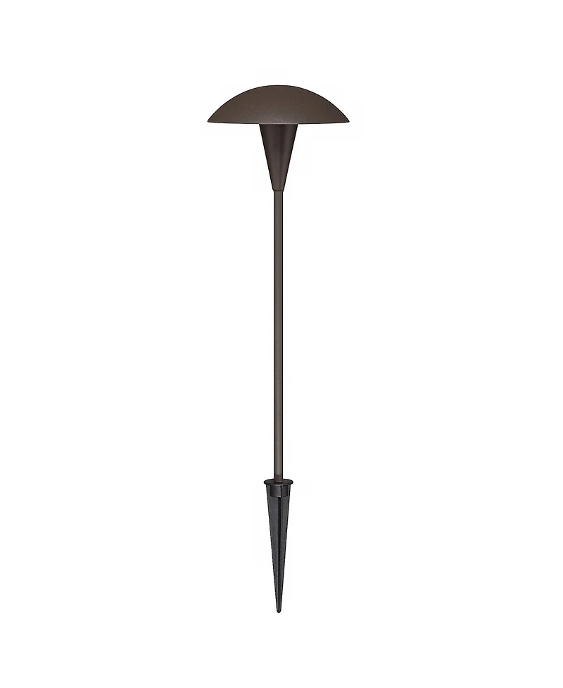 John Timberland Mushroom 18" High Mid Century Modern 8-Piece Outdoor Landscape Lighting Set Porch Led Bulb