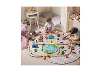 Tiny Land Wooden Train Set 110 Pcs