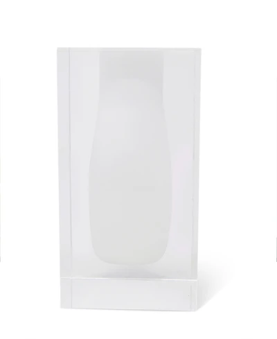 Classic Touch Double Wall Crystal Bud Vase