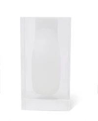 Classic Touch Double Wall Crystal Bud Vase