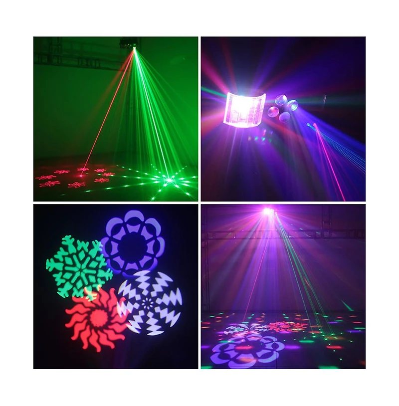 Artudatech 80W Rgbw Stage Light with Beam, Pattern, Laser and Strobe