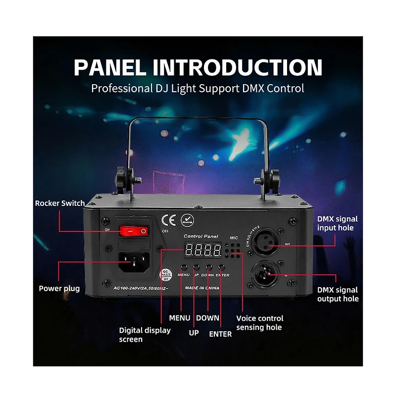 Artudatech 6-Effect Rgb Laser Stage Light with 5D Pulsed Illusion