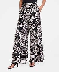 I.n.c. International Concepts Women's Printed Wide-Leg Pants, Macy's Exclusive