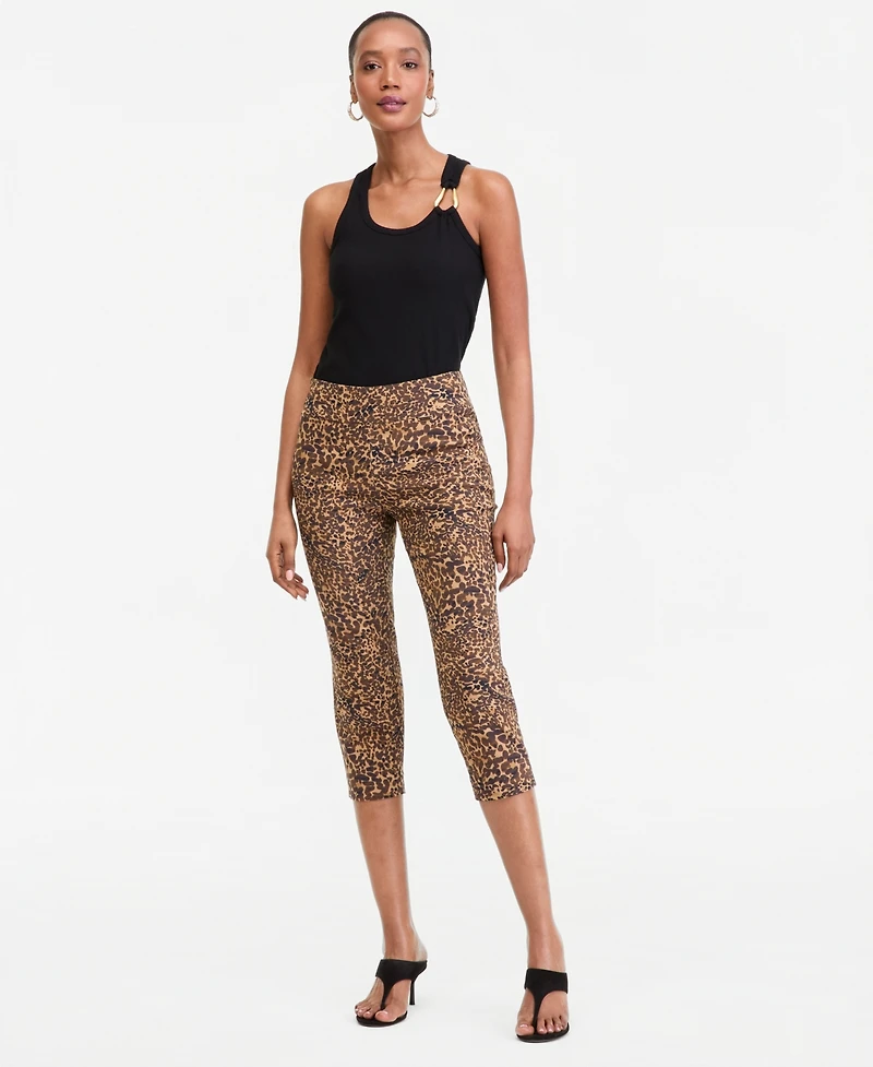I.n.c. International Concepts Women's Printed Capri Pants, Macy's Exclusive
