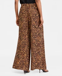 I.n.c. International Concepts Women's Animal-Print High Rise Wide-Leg Pants, Macy's Exclusive