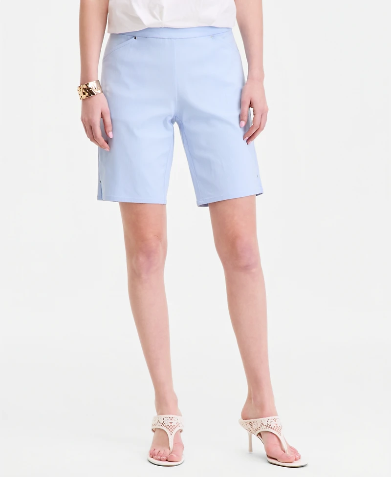 I.n.c. International Concepts Women's Mid Rise Pull-On Bermuda Shorts, Created for Macy's