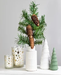 Northlight Dakota Pine Artificial Christmas Craft Spray With Pine Cones, 15"