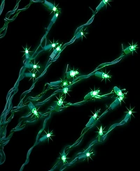 Northlight 4' Green Lighted Christmas Cascade Twig Tree Outdoor Decoration - Green Lights