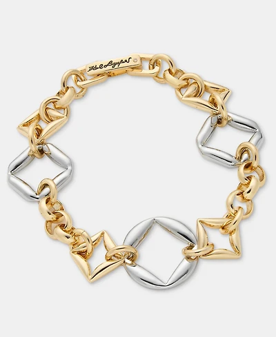 Karl Lagerfeld Paris Puffy Geometric Link Flex Bracelet