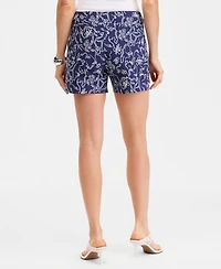 I.n.c. International Concepts Women's Printed Pull-On Shorts, Macy's Exclusive