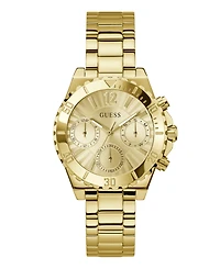 Guess Women's Gold-Tone Multi-Function Watch, 38mm