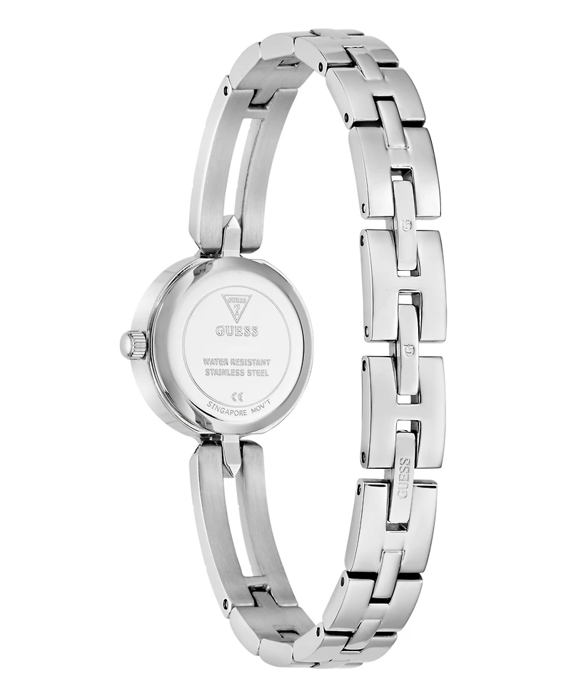 Guess Women's Silver-Tone Stainless Steel Watch, 23mm