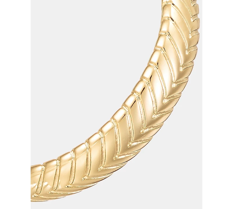 Lauren Ralph Lauren Textured Oval Hoop Earrings