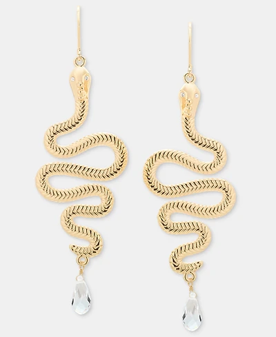 Lauren Ralph Lauren Crystal Snake Chandelier Earrings