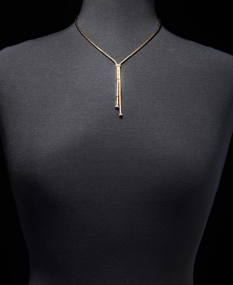 Lauren Ralph Lauren Pave Bead Lariat Necklace