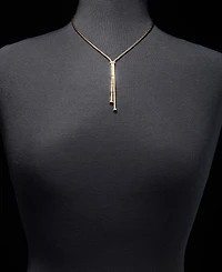Lauren Ralph Lauren Pave Bead Lariat Necklace