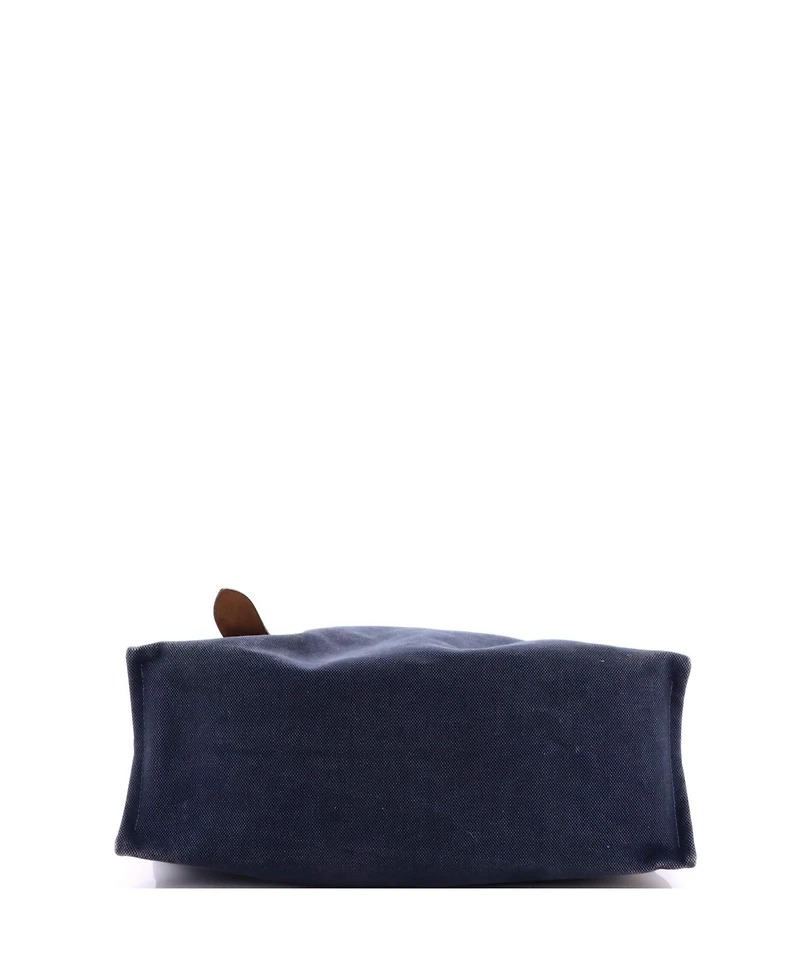 Pre-Owned HERMES Etriviere Shopping Tote Toile and Leather