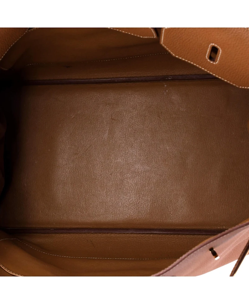 Pre-Owned HERMES Birkin 40 Handbag Brown Togo with Gold Hardware