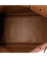 Pre-Owned HERMES Birkin 40 Handbag Brown Togo with Gold Hardware