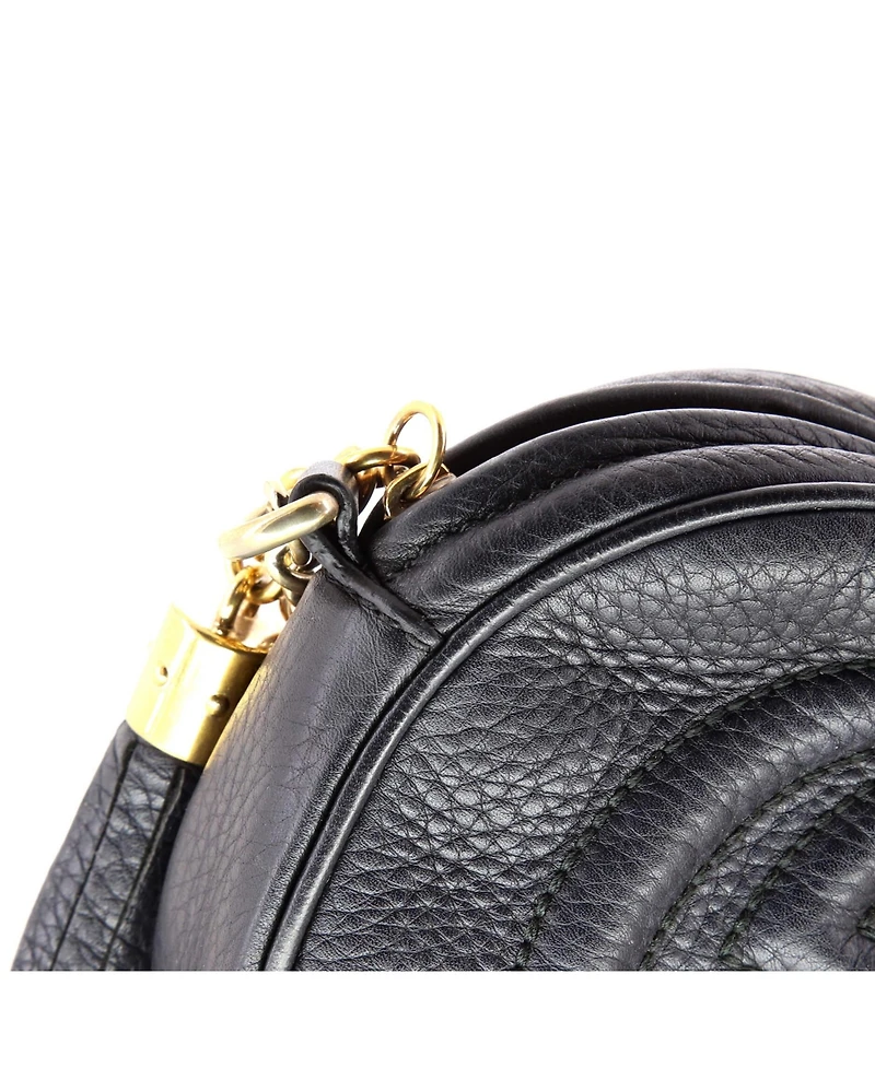 Pre-Owned Gucci Mini Soho Chain Bag Leather