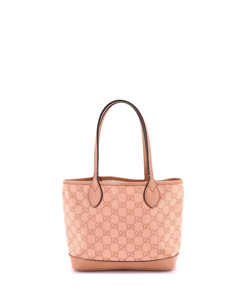 Pre-Owned Gucci Small Ophidia Top Handle Shopping Tote Gg Canvas and Leather