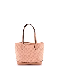 Pre-Owned Gucci Small Ophidia Top Handle Shopping Tote Gg Canvas and Leather