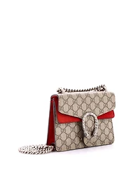 Pre-Owned Gucci Mini Dionysus Bag Gg Coated Canvas