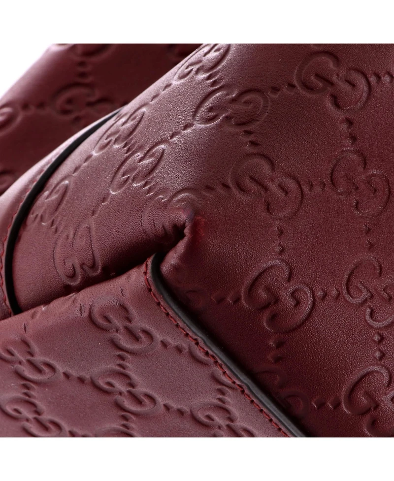 Pre-Owned Gucci Large Emblem Tote Guccissima Leather