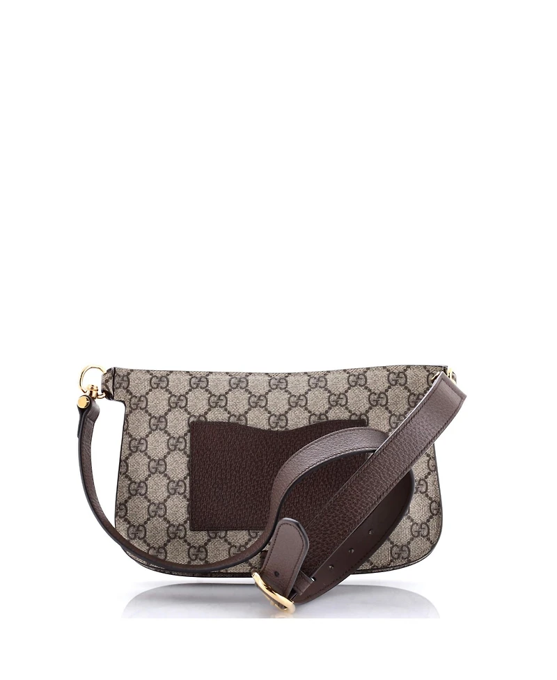 Pre-Owned Gucci Blondie Flap Pocket Belt Bag Gg Coated Canvas
