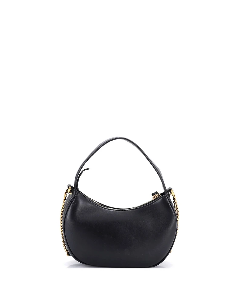 Pre-Owned Versace Medusa Half Moon Bag Quilted Leather