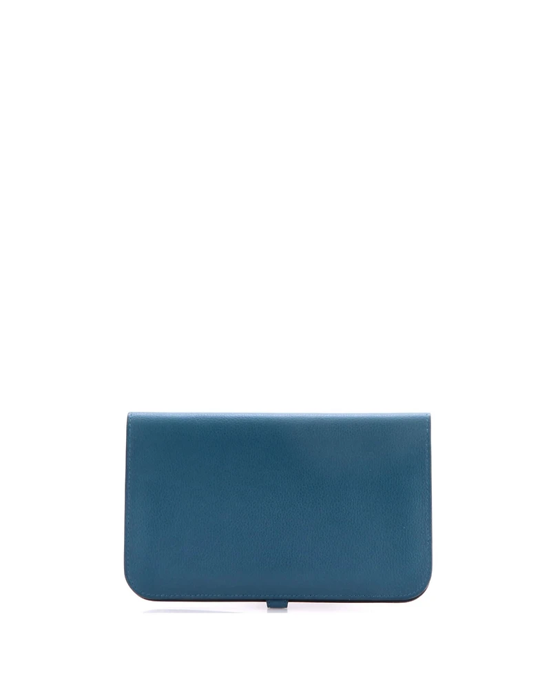 Pre-Owned Hermes Dogon Duo Combined Wallet Leather