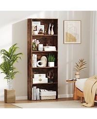 Slickblue 5-Tier Bookshelf Open Bookcase Freestanding Display Shelf Storage Organizer
