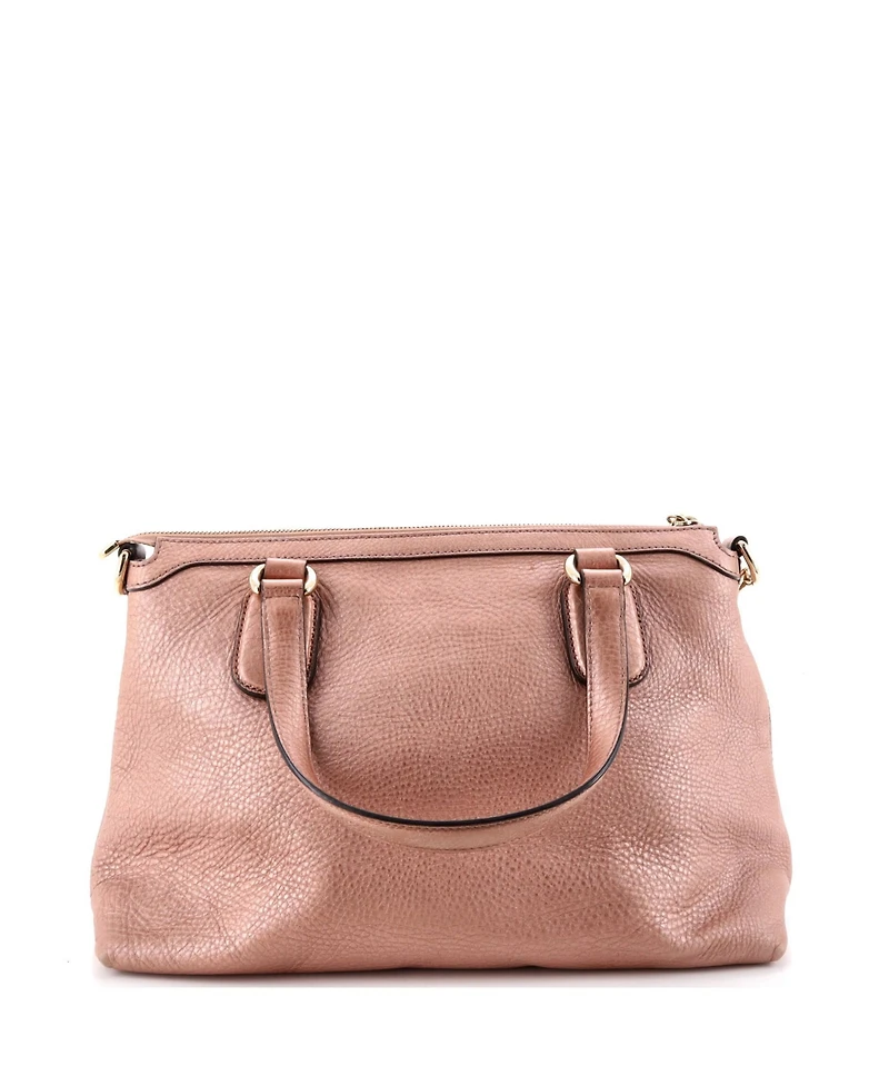 Pre-Owned Gucci Soho Convertible Soft Top Handle Bag Leather