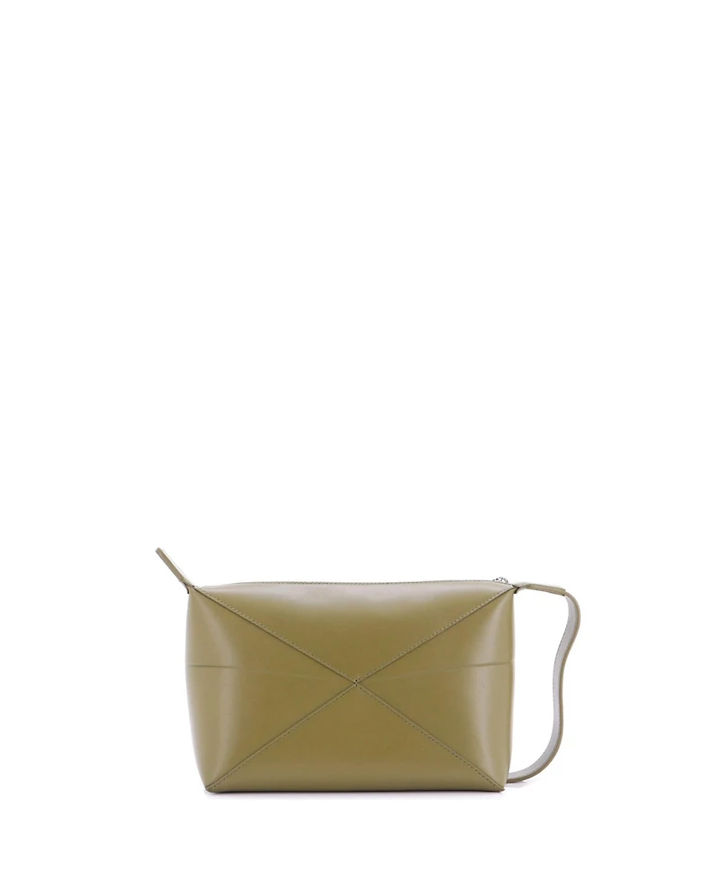 Pre-Owned Loewe Puzzle Fold Wash Bag Leather