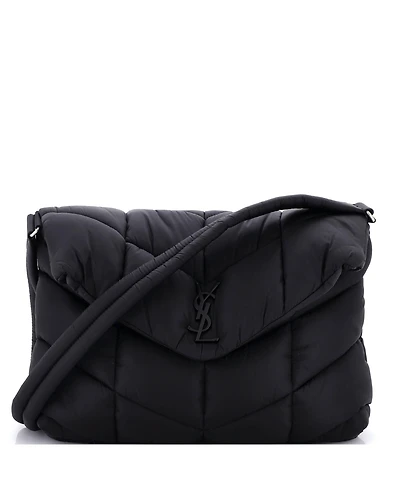 Pre-Owned Saint Laurent Loulou Puffer Messenger Bag Quilted Econyl