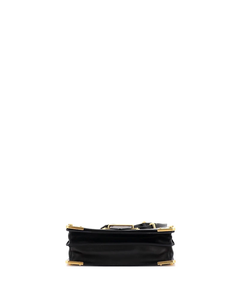 Pre-Owned Prada Cahier Crossbody Bag Leather and Saffiano Leather