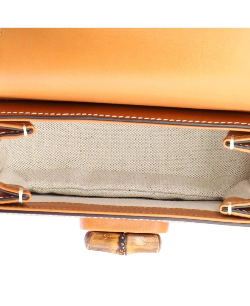 Pre-Owned Gucci Mini Bamboo 1947 Belt Bag Leather