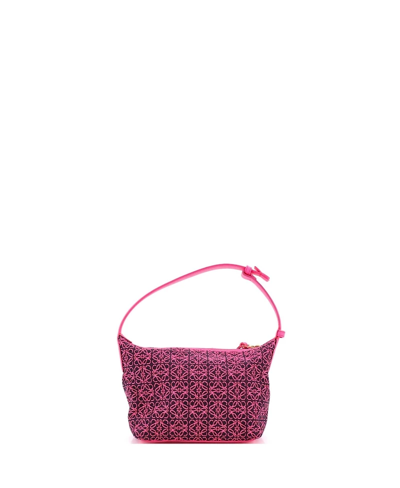 Pre-Owned Loewe Small Cubi Hobo Anagram Jacquard