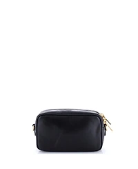 Pre-Owned Miu Miu Logo Embossed Camera Bag Leather