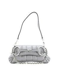 Pre-Owned Gucci Small Horsebit Chain Shoulder Bag Vertical Quilted Leather