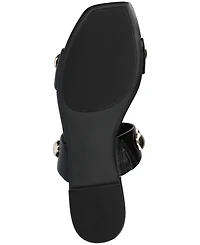 Journee Collection Women's Frida Studded Slide Flat Sandals