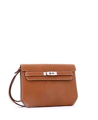 Pre-Owned HERMES 25 Kelly Depeches Pouch Barenia