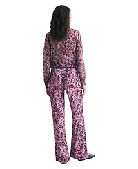 Scalpers Women's Animal Print Fluid Pants