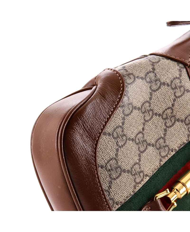 Pre-Owned Gucci Mini Jackie 1961 Hobo Gg Coated Canvas