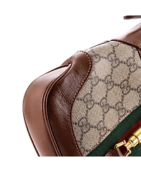 Pre-Owned Gucci Mini Jackie 1961 Hobo Gg Coated Canvas