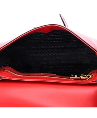 Pre-Owned Prada Small Embleme Flap Bag Saffiano Leather