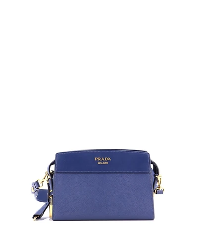Pre-Owned Prada Small Esplanade Crossbody Bag Saffiano with City Calf