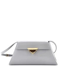 Pre-Owned Prada Trapezoid Flap Shoulder Bag Brushed Leather