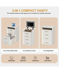 Rainsken 3 in 1 Vanity Desk
