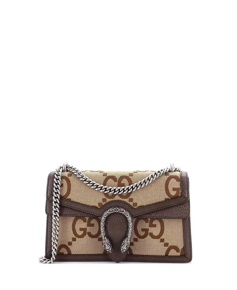 Pre-Owned Gucci Small Dionysus Bag Jumbo Gg Canvas